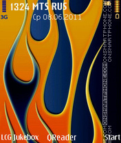 Скриншот темы Flame-art