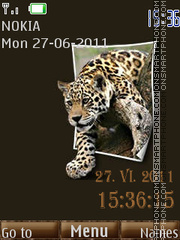 Capture d'écran Nature's Miracle Leopard By ROMB39 thème