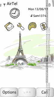 Eiffel Tower theme screenshot