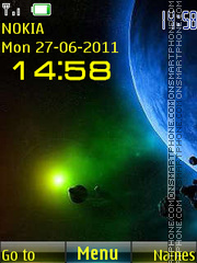 Space swf tema screenshot