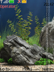 Animated Aquarium theme screenshot