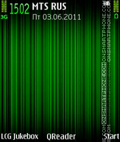 Lines-green es el tema de pantalla