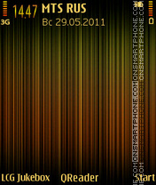 Capture d'écran Lines-red thème