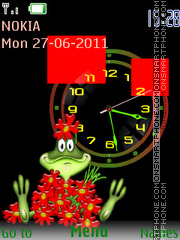 Скриншот темы Frog Clock