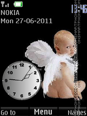 Angel Clock By ROMB39 es el tema de pantalla