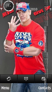 Скриншот темы John Cena red 2011