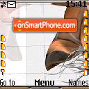 Orange Flower theme screenshot