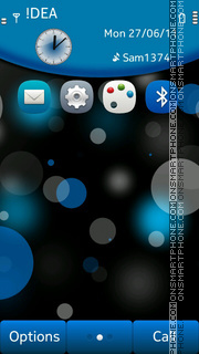 Capture d'écran Blue Dots thème