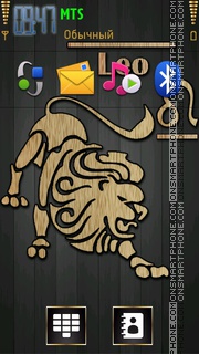 Leo Zodiac Sign theme screenshot