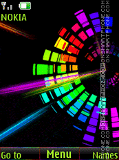 Colorful abstract tema screenshot