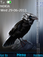 Capture d'écran Black raven thème