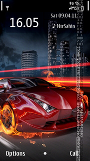 Fire Car 07 theme screenshot