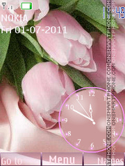 Delicate tulips theme screenshot