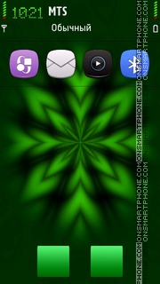 Green Flower 01 tema screenshot