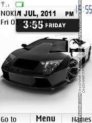 Lamborghini Clock 03 theme screenshot