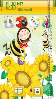 Bee theme tema screenshot