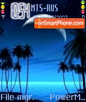 Moon Over Miami tema screenshot