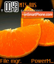 Скриншот темы Orange 02