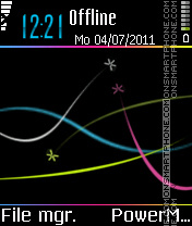 Dark symbian mod 0s7-8 theme screenshot