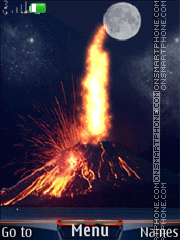 Capture d'écran Eruption animation thème