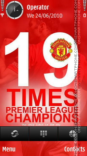 Capture d'écran Manchester United 19 titles thème