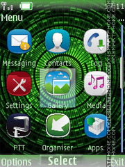3d Matrix Icon tema screenshot