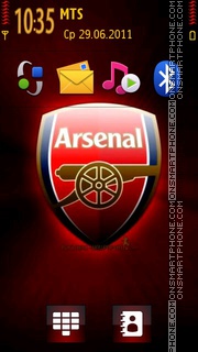 Arsenal 2016 theme screenshot