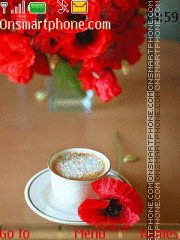 Coffee and Flowers tema screenshot