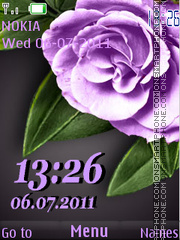 Violet rose theme screenshot