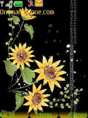 Capture d'écran Flowers thème