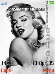 Capture d'écran Marilyn Monroe thème