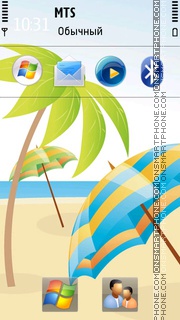 Summer Beach 02 tema screenshot