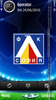 Capture d'écran Levski sofia football club thème