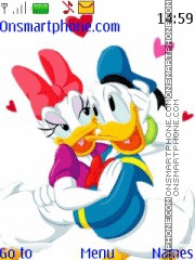 Скриншот темы Donald and Daisy Ducks