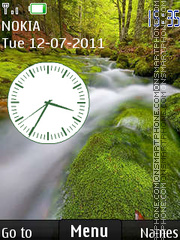 Nature Analog Clock es el tema de pantalla