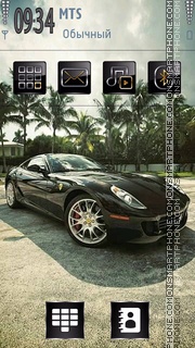 Black Ferrari 05 theme screenshot