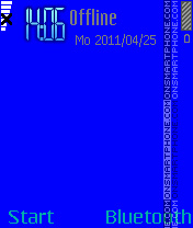 Capture d'écran Blue thème