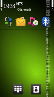Capture d'écran Nokia Theme Green thème