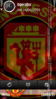Manchester Utd theme screenshot