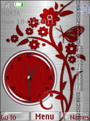 Скриншот темы Abstract clock