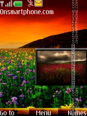 Field on Sunset Theme-Screenshot