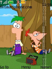 Скриншот темы Phineas and Ferb!