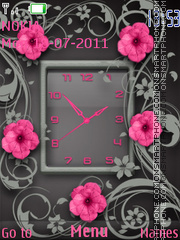 The grey clock tema screenshot