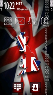 Capture d'écran England Flag thème