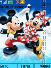 Скриншот темы Mickey and Minnie 02