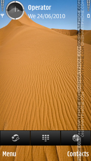 Sand Dune es el tema de pantalla