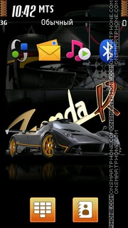 Pagani Zonda R 01 theme screenshot