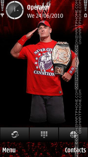 Скриншот темы John Cena Red Nation