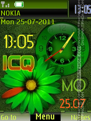 Icg Clock tema screenshot