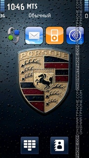 Porsche Logo 02 tema screenshot